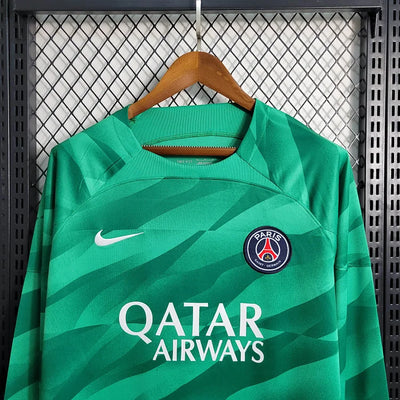 2023/24 Long Sleeve Psg Paris Saint-Germain Goalkeeper Green Football Shirt