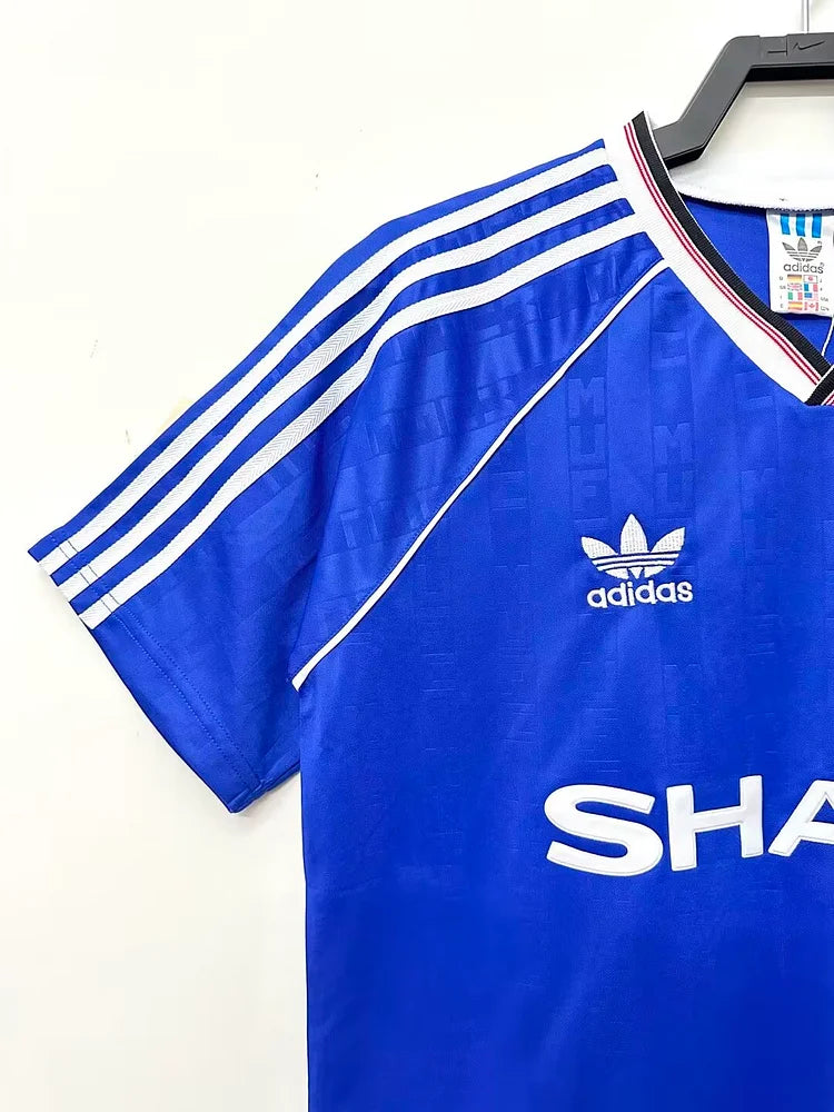 1988/90 Manchester United Second Away Blue Retro Shirt
