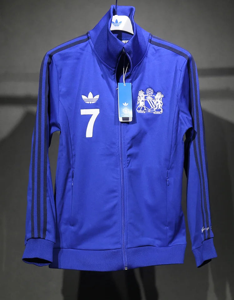 2024/25 Manchester United Trefoil Retro Jacket Blue Kit