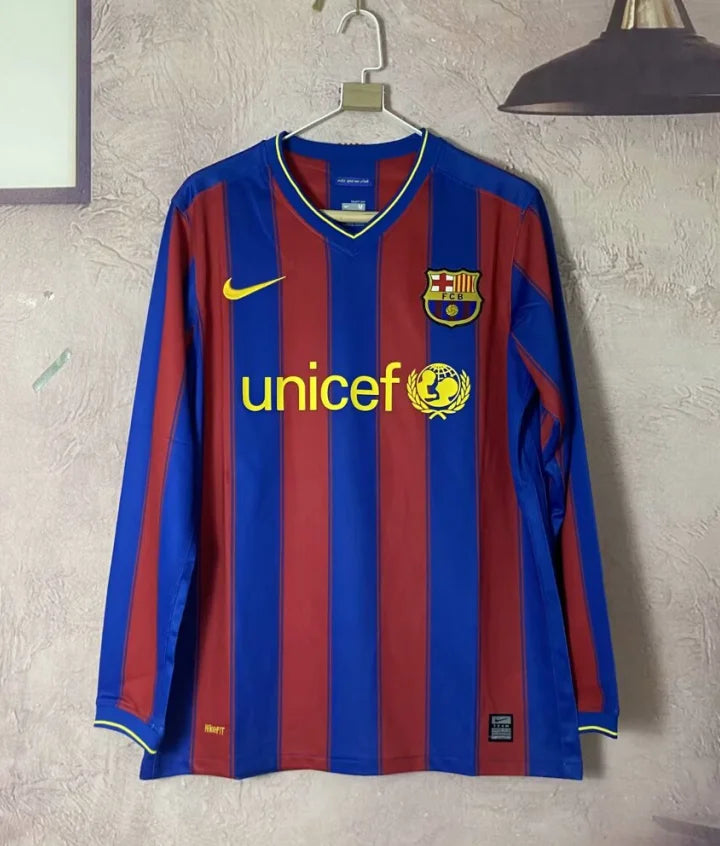 2009/10 Barcelona Home Long Sleeve Shirt -