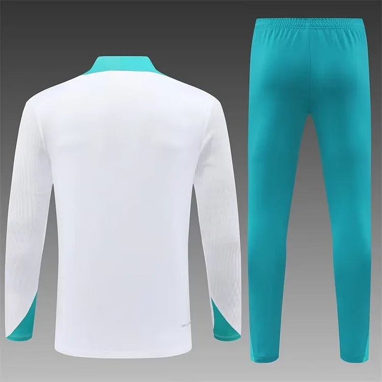 2024/25 Portugal White Half Zip Training Jersey