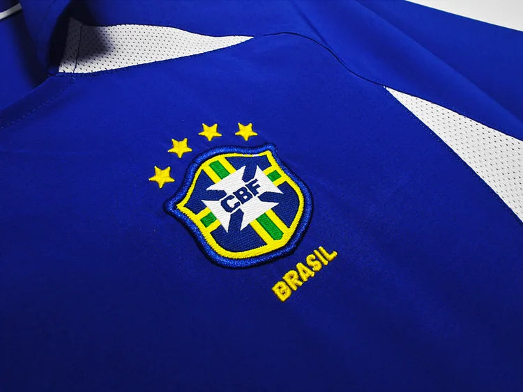 2002 Retro Brazil Away Soccer Jersey