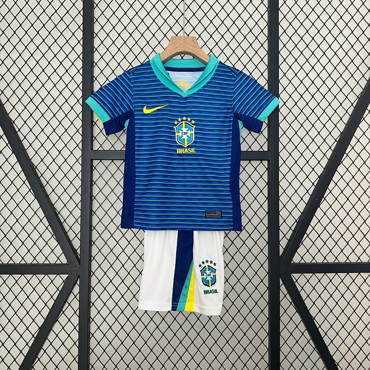 2024/25 Brazil Away Jersey - Kids Kit