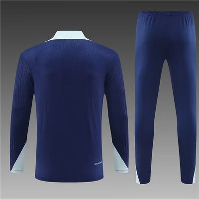 2024/25 France half-pull training jersey royal blue 1:1 Thai quality set