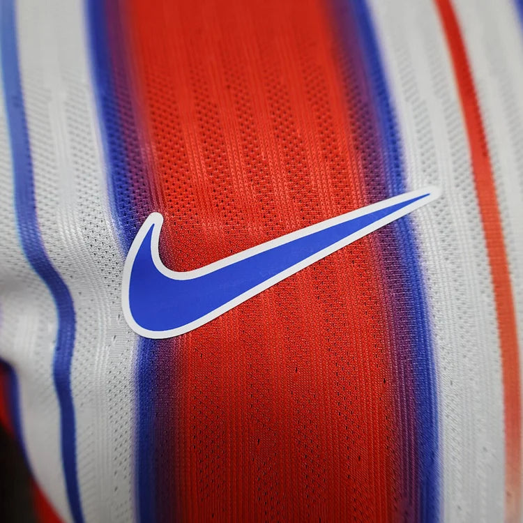 2024/25 Atletico Madrid Home Player Version Long Sleeve Jersey