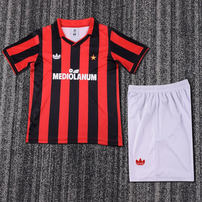 1990/91 Ac Milan Home Retro - Kids Kit