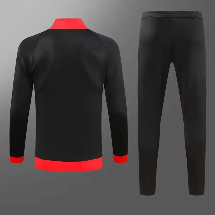 2023/2024 Ac Milan Long Zipped Jacket Black Soccer Jersey