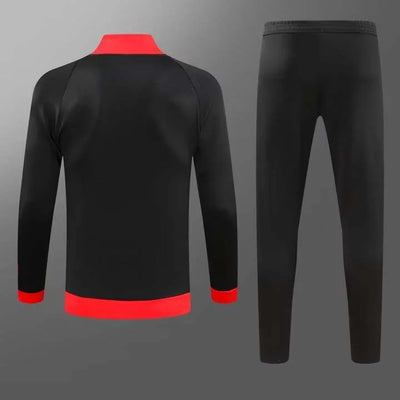 2023/2024 Ac Milan Long Zipped Jacket Black Soccer Jersey