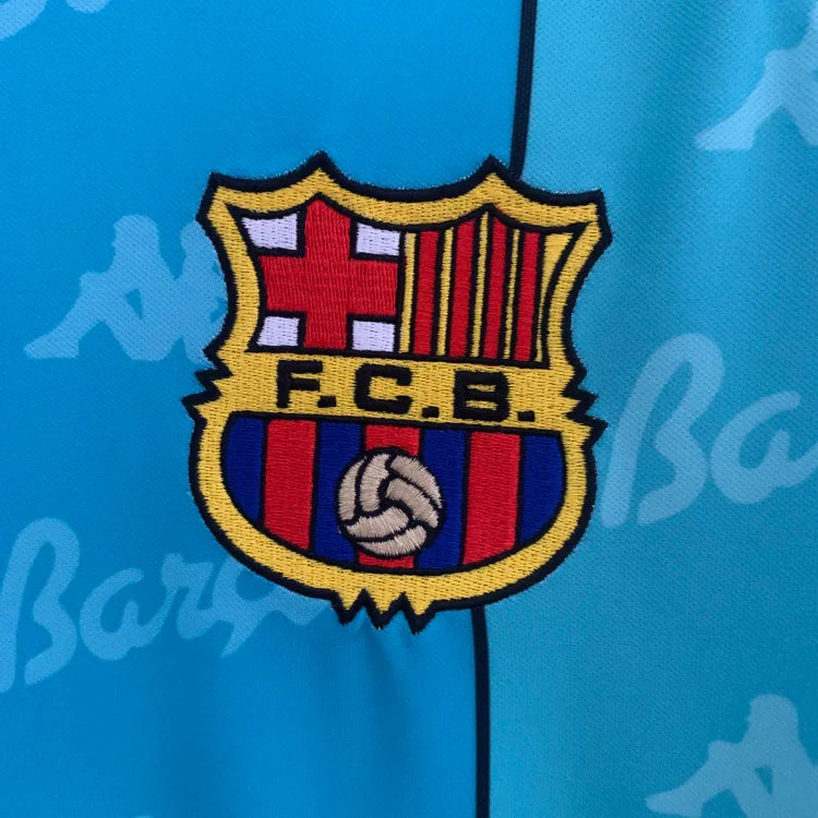 1996/97 Barcelona Away Long Sleeve Retro Shirt