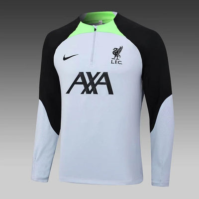 2023/24 Liverpool Half-zip training suit grey jersey