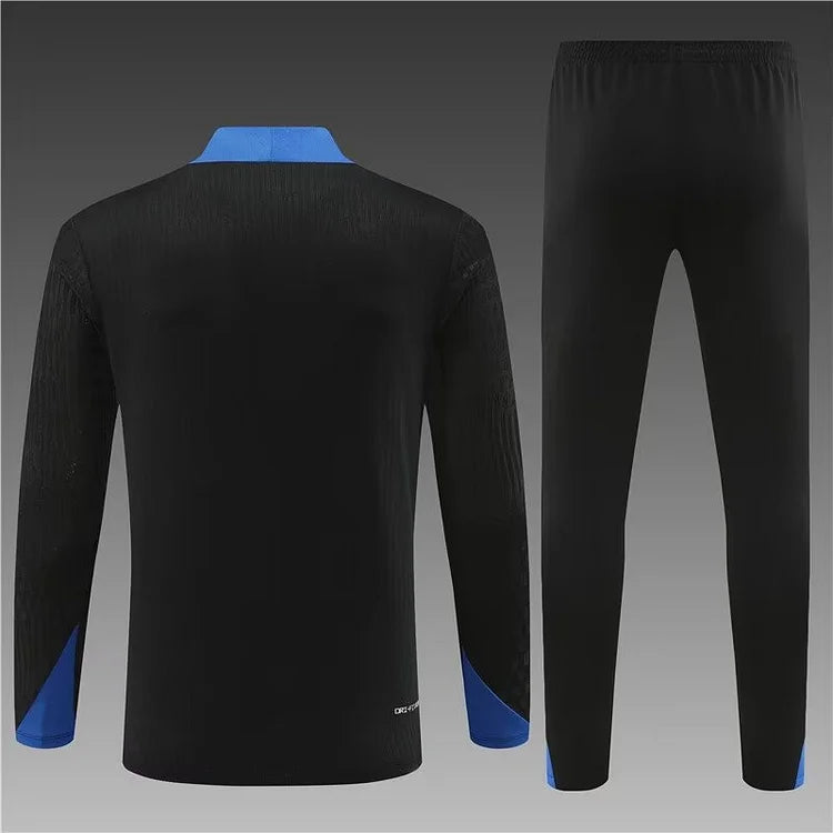 2024/25 Inter Milan half-pull training jersey black 1:1 Thai quality set