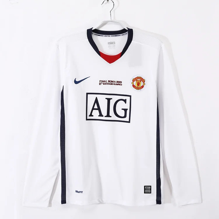 2008/09 Manchester United Away Long Sleeve - Champions League Edition