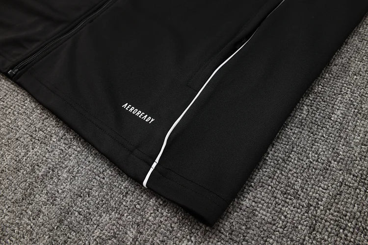 2025/26 Miami Black Long Zip Long Sleeve Tracksuit