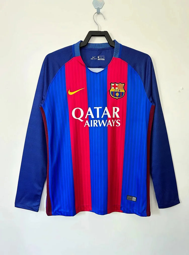 2016/17 Barcelona Home Long Sleeve Jersey
