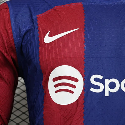 2023/24 Barcelona Home Long Sleeve - Player Version
