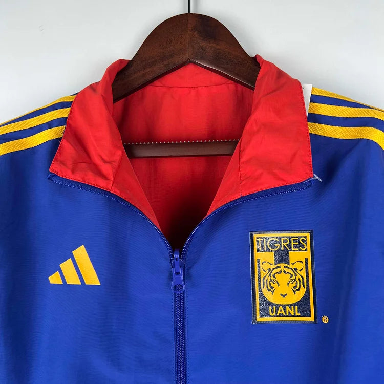 2023/2024 Tigres Reversible Windbreaker(Blue-red)Soccer Jersey