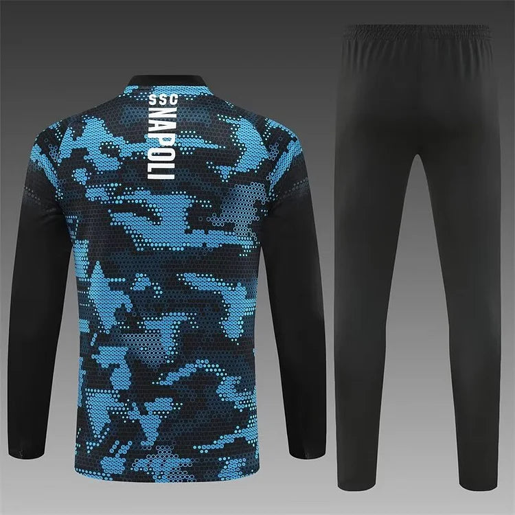 2024/25 Napoli black long sleeve training kit.