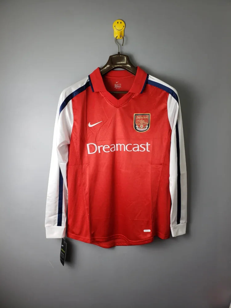 2001/02 Arsenal Home Long Sleeve Retro Jersey