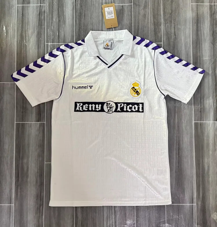 1989/90 Real Madrid Home Retro Jersey