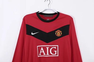2009/10 Manchester United Home Long Sleeve Retro Shirt