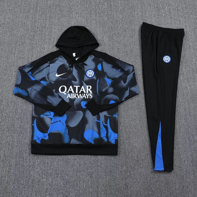 2024/25 Inter Milan Hooded Training Kit.