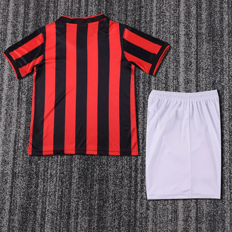 1990/91 Ac Milan Home Retro - Kids Kit