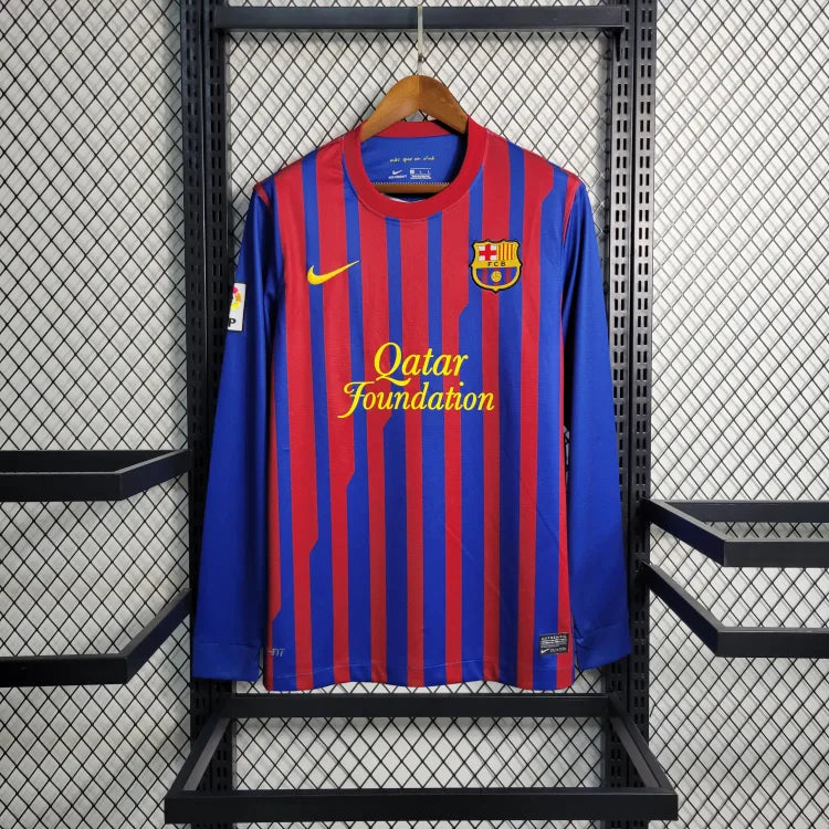 2011/12 Barcelona home retro long-sleeved jersey