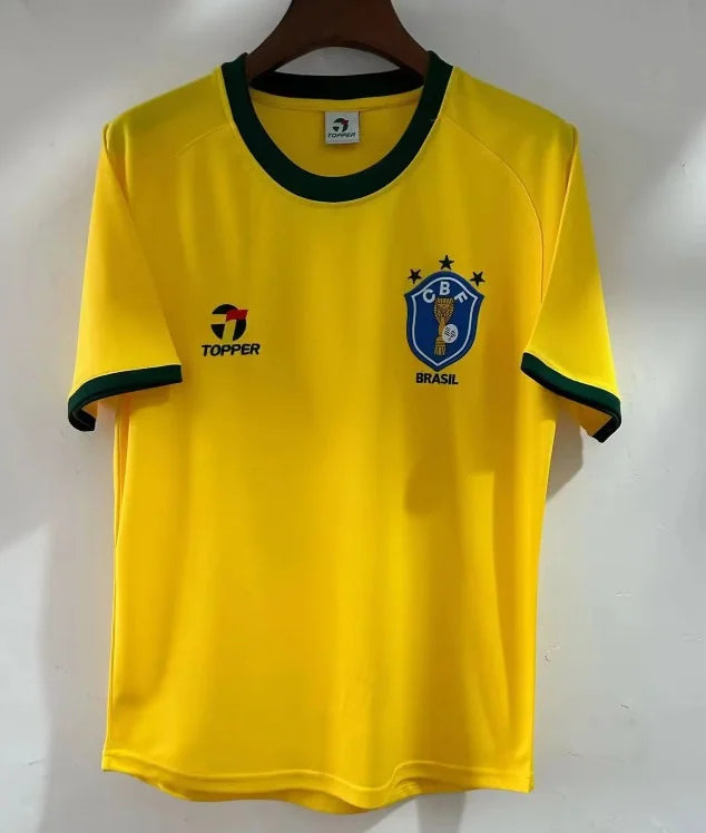 1982 Brazil Home Retro Jersey