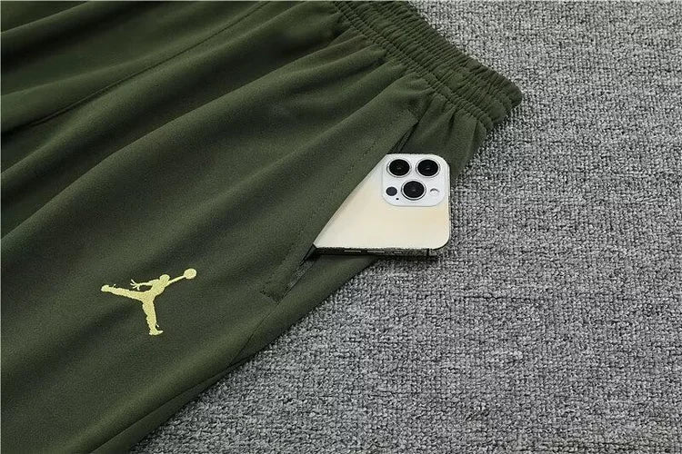 2023/24 Paris half-training uniform military green suit