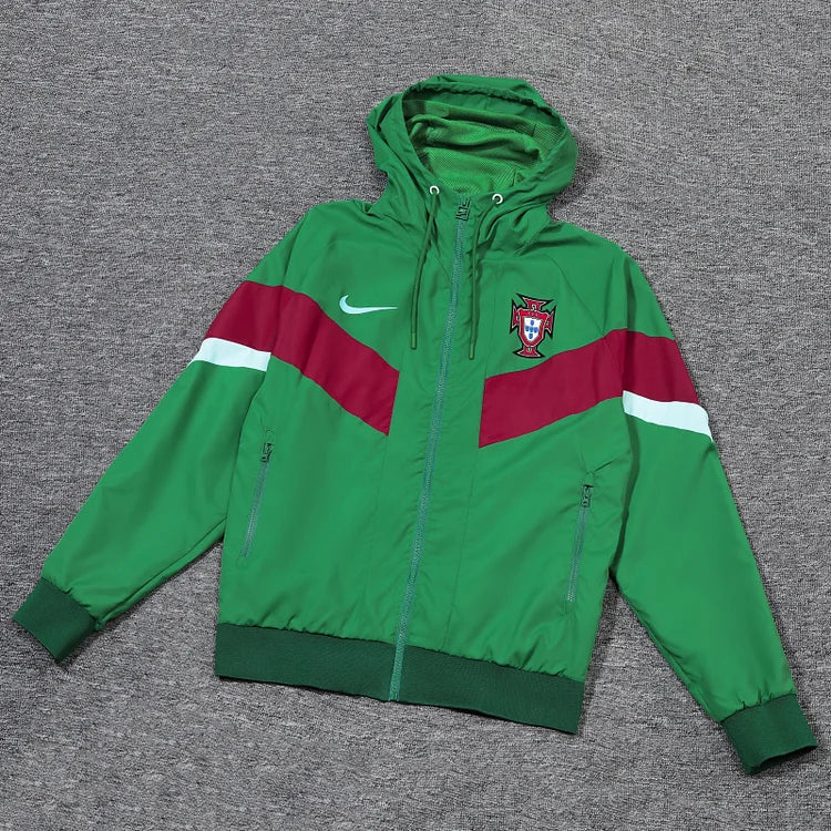 2024/25 Portugal Green Windbreaker Jacket
