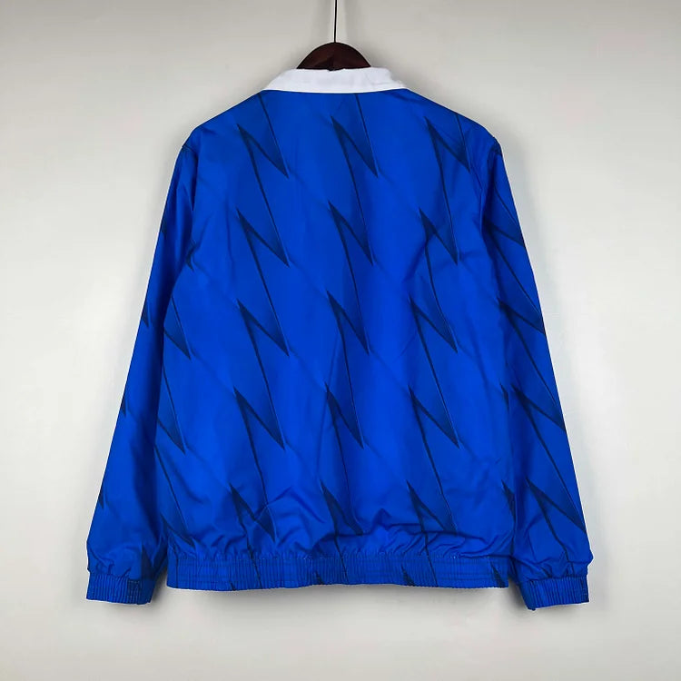 2023-2024 Italy Reversible Windbreaker (White-Blue)Soccer Jersey