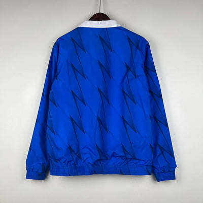 2023-2024 Italy Reversible Windbreaker (White-Blue)Soccer Jersey