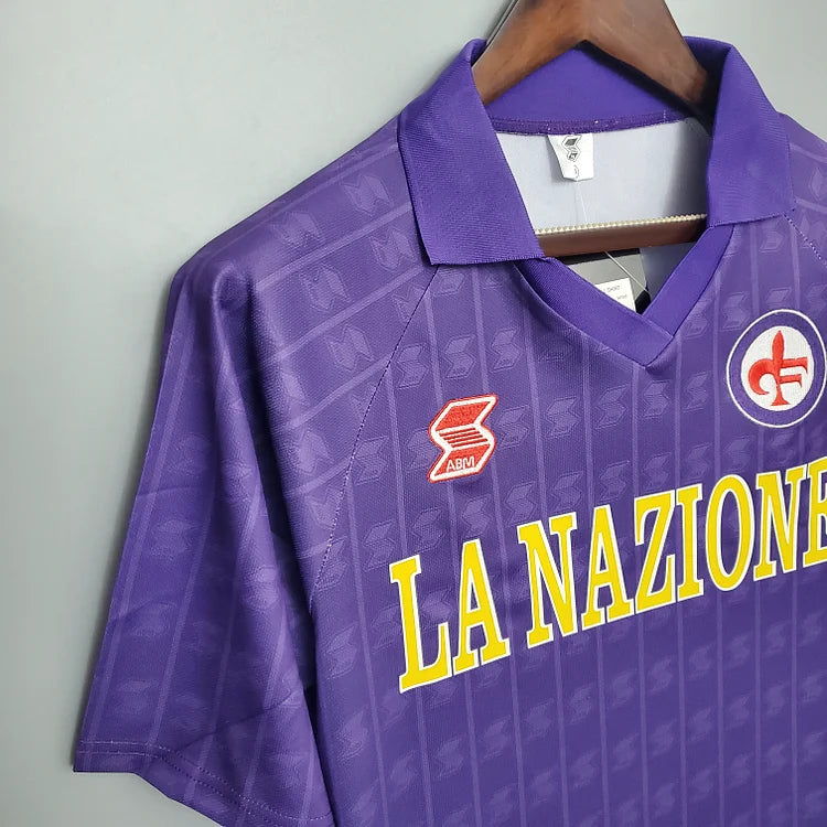 1989/1990 Fiorentina home retro jersey 1:1 Thai quality
