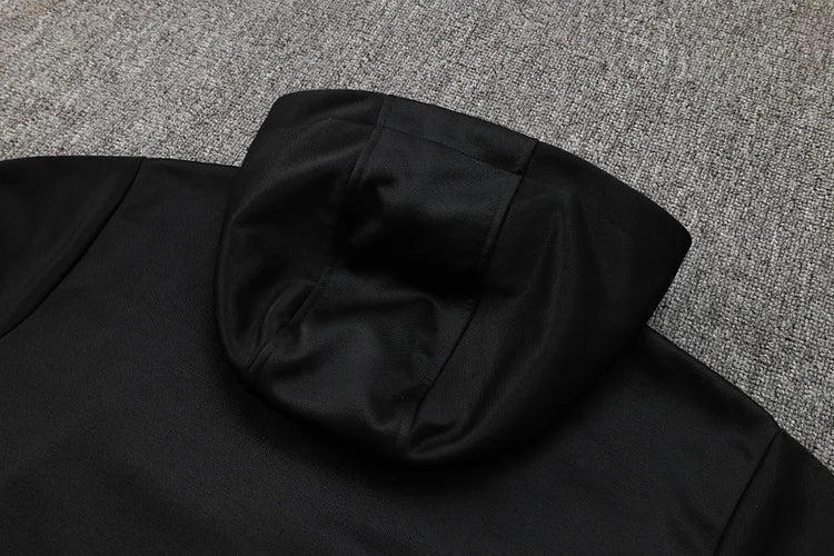 2024/25 Barcelona black long hooded jacket