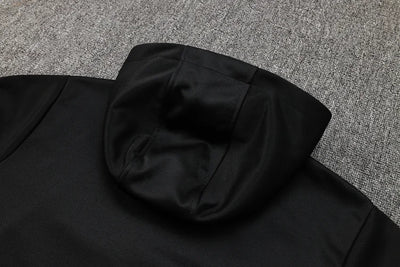 2024/25 Barcelona black long hooded jacket
