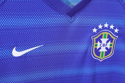 2014 Brazil Away Blue Retro Jersey
