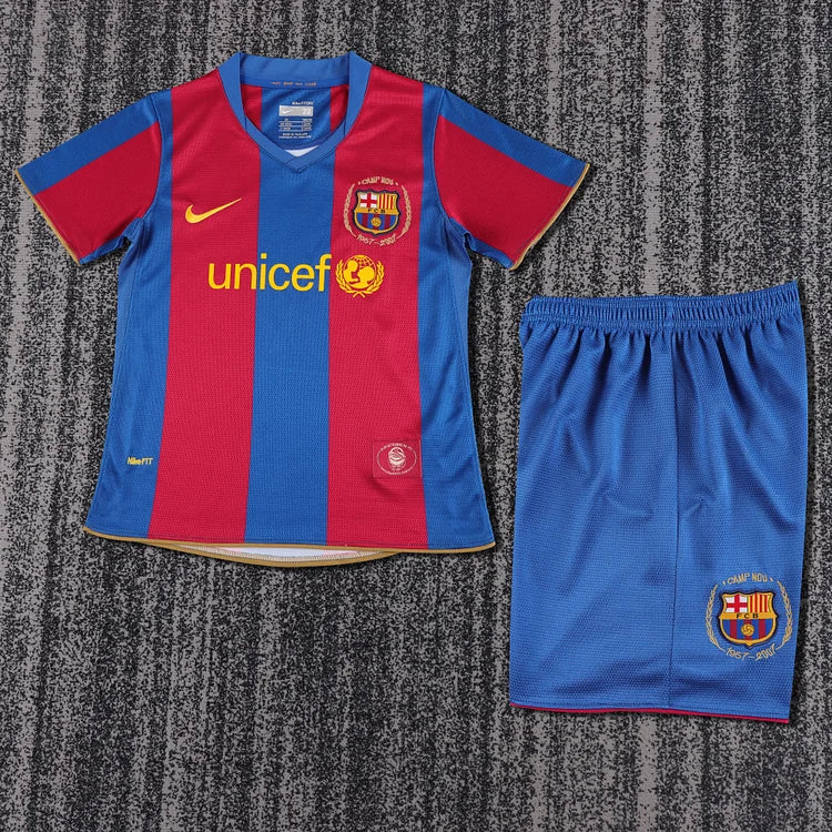 2007/08 Barcelona Home Retro - Kids Kit