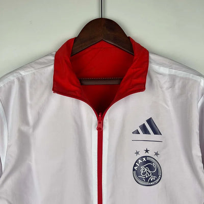 2023/2024 Ajax Reversible Windbreaker(Red-White)Soccer Jersey