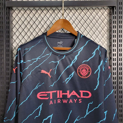 2023/24 Manchester City Second Away Long Sleeve Shirt