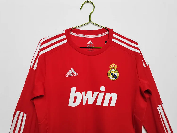 2011/12 Real Madrid Red Retro Long Sleeve Jersey