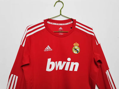 2011/12 Real Madrid Red Retro Long Sleeve Jersey
