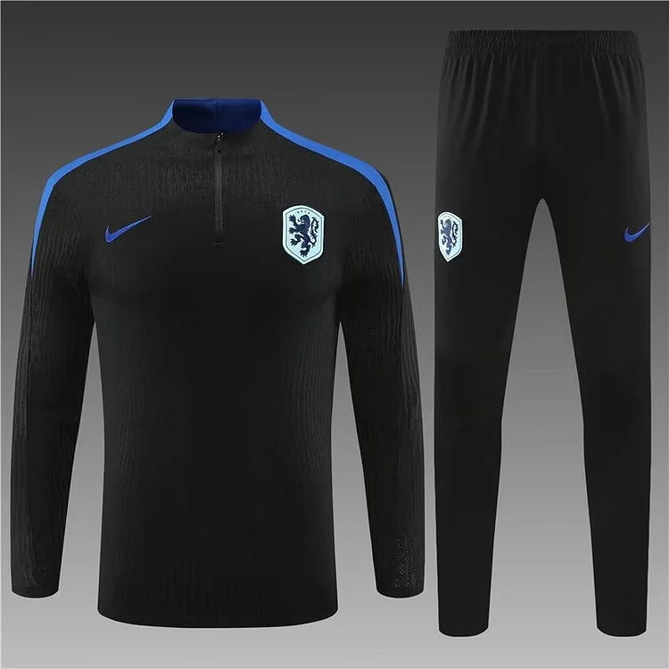 2024/25 Dutch black half-pull training clothes 1:1 Thai quality