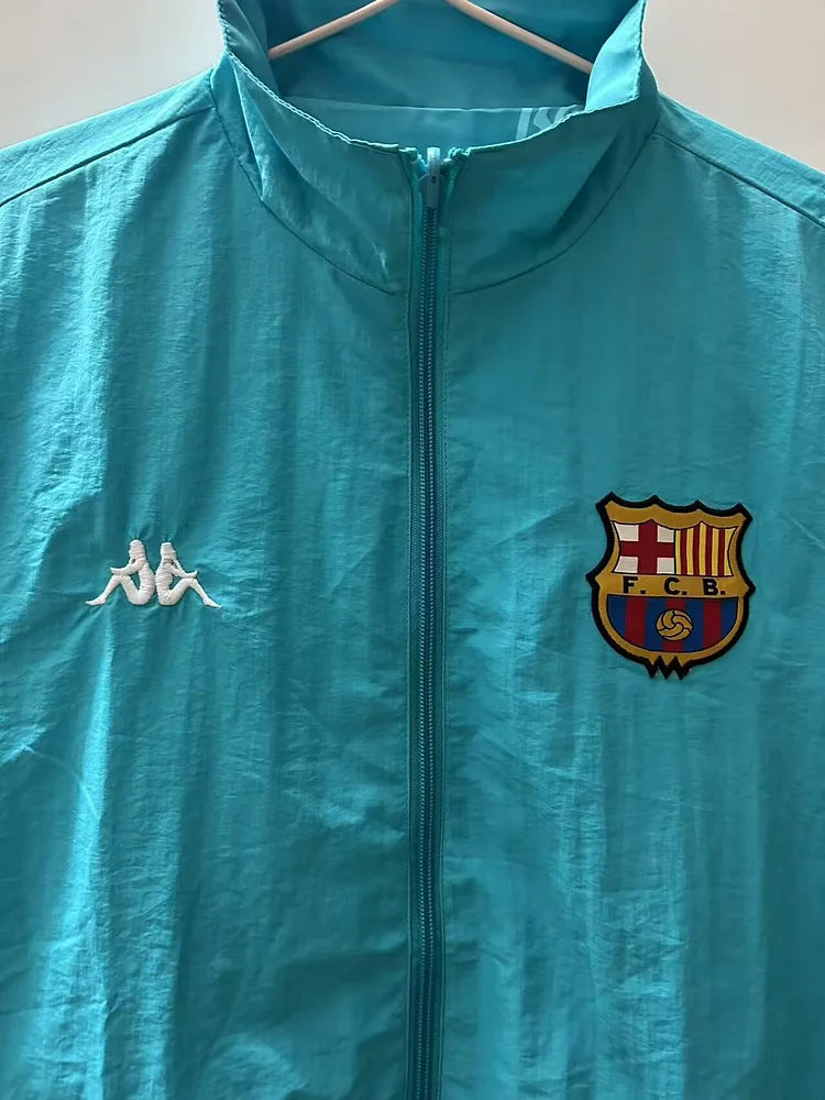1992/92 Barcelona Away Double-sided Embroidered Windbreaker