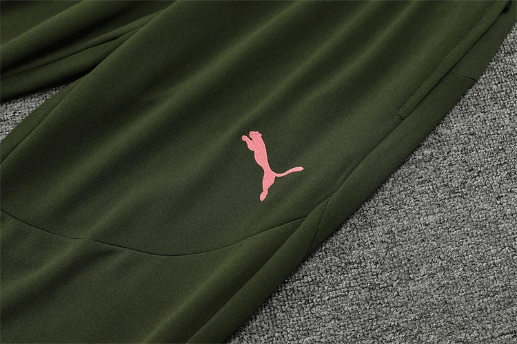 2024/25 Manchester City military green long sleeve training kit.