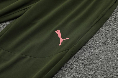 2024/25 Manchester City military green long sleeve training kit.