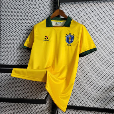 1990 Brazil home retro jersey