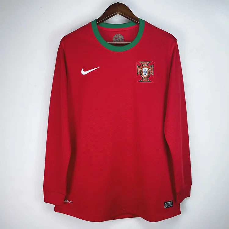 2012 Portugal Home Long Sleeve Retro Jersey