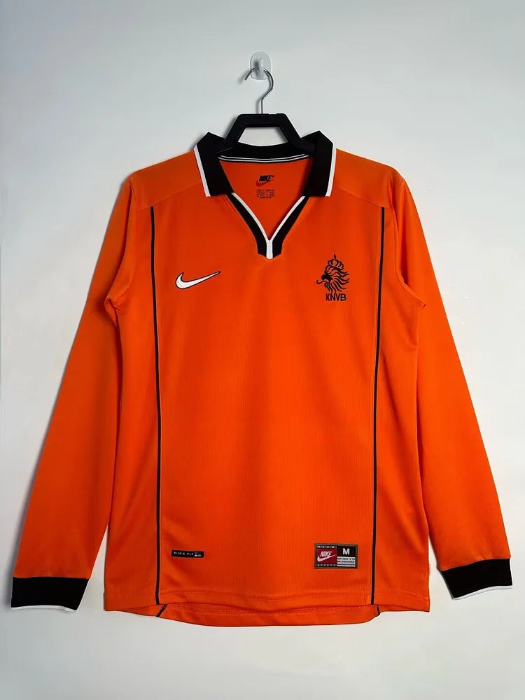 1998 Netherlands Home Retro Long Sleeve Shirt