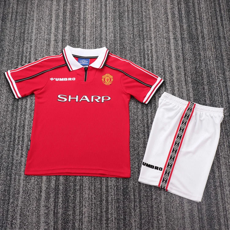 1998/99 Manchester United Home Retro - Kids' Kit