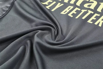 2025/2026 Real Madrid Dark Grey Long Sleeve Training Suit -